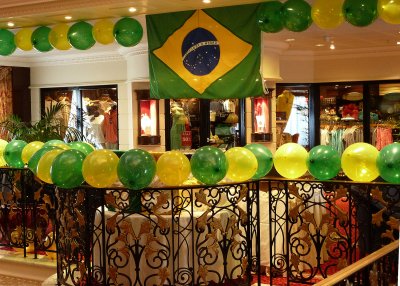 One night, Insignia's deck 5 was decked out for the Festa do Brazil.