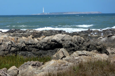 I asked about this lighthouse (off Punta) later, and a TI rep told me I was looking at a seal refuge island.