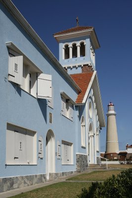 Punta lighthouse and church together