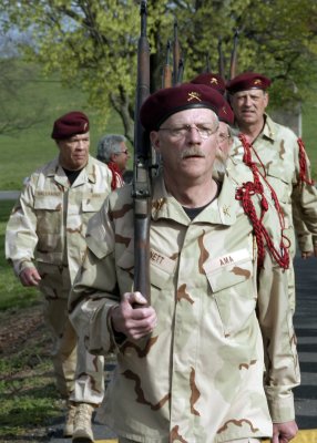 Kennett, Travers, Haleamau & others march up the driveway one last time