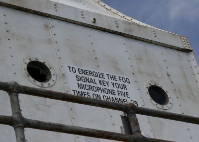 I'm not a boater, so I don't know what it means, but I found this sign on the lighthouse interesting!