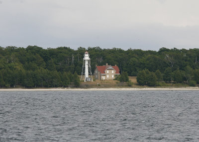 From the ferry, I saw Plum Island light