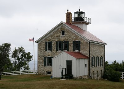 Eureka! Pottawatomie lighthouse, Wisconsin's first U.S. lighthouse (built 1836)