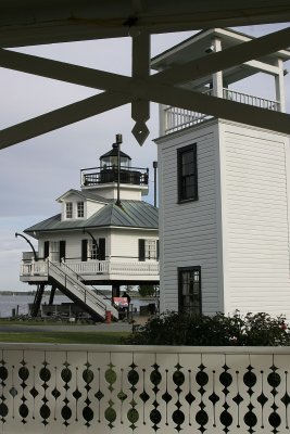 The lighthouse and tower from the pavillion
