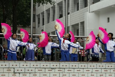 The kids performed for us.