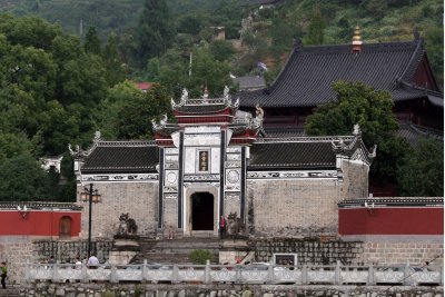 When we docked near the 3 Gorges Dam, a beautiful temple greeted us.