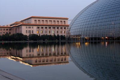 One evening in Beijing, I took the metro to see the Performing Arts Center & Great Hall of the People
