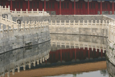 Moat, water and beautiful marble