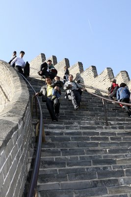 The wall is getting steep, and even the younger folks are huffing a little now!