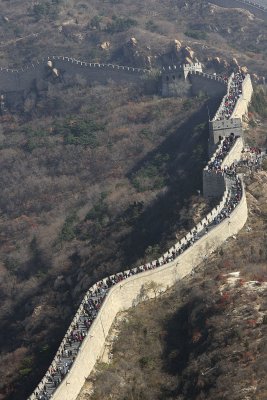 The north part of wall going on forever, taken from south part of wall