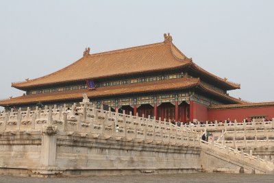 Lots of marble at the huge Forbidden City (former palace)!