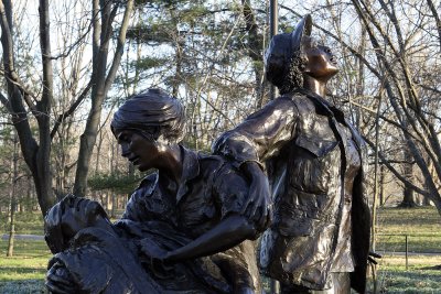 Vietnam Women's Memorial.  The big one doesn't photograph well during the day, so I photographed this one instead.