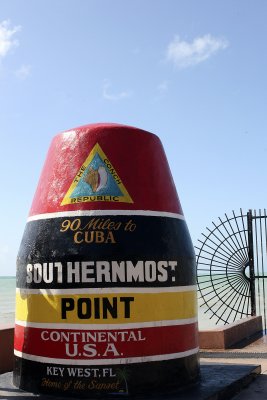 I walked to the Southernmost Point buoy. The REAL southernmost point is on the nearby off-limits military base.