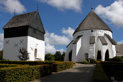Something unique to Bornholm is the round church.  4 remain.  This is Ostelllars, built in 1150.