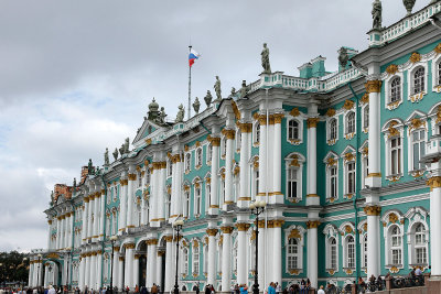 Then it was on to the Hermitage & Winter Palace, which get over 3 mil. visitors a year.  