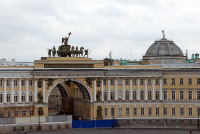 Hermitage or Winter Palace (part) shot from window