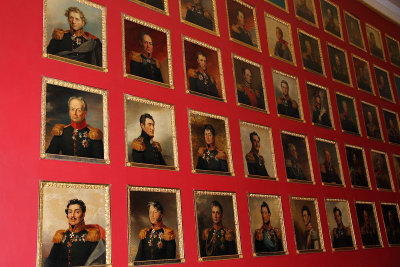 Part of portrait wall in Winter Palace