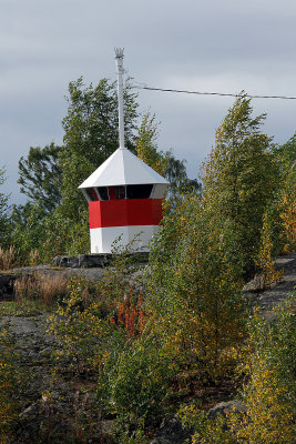 Tiny lighthouse in Helsinki harbor
