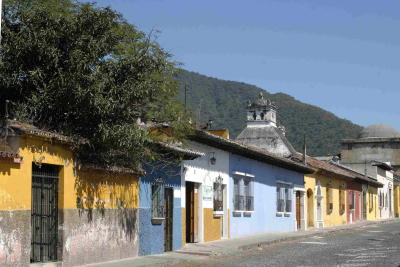 Guatemala - Antigua houses