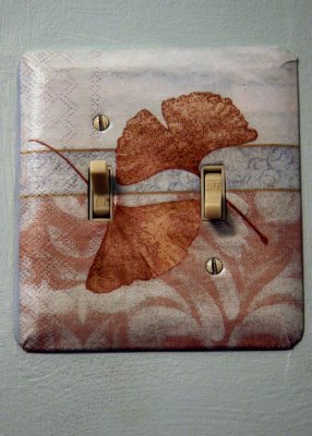 Switchplate cover made from paper hand towels