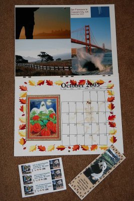Calendar, address labels, bookmark . Have also made gift bags, and tons of gift cards.