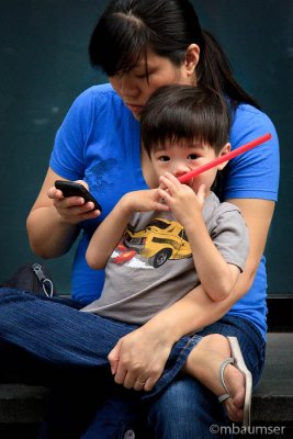 Boy With A Red Straw