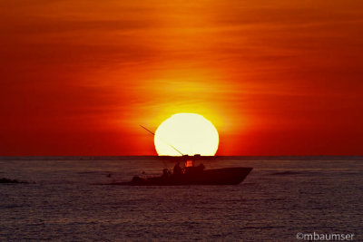 Fishing Boat At Sunrise