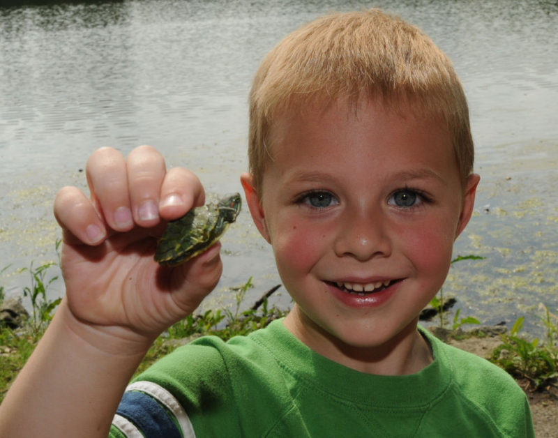We caught a Turtle!!