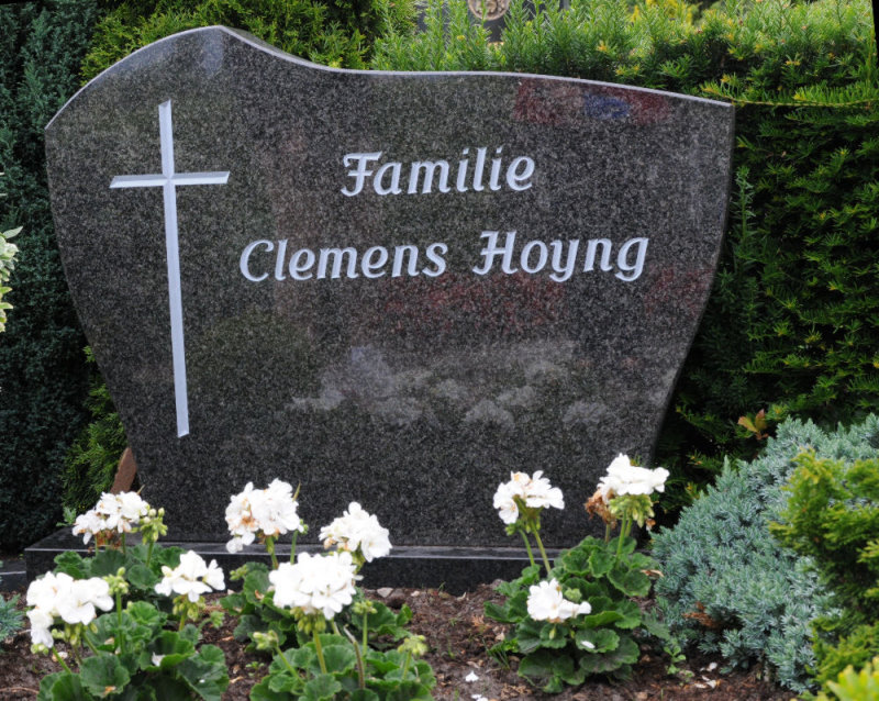 Hoying cemetery plot in Lohne, Germany