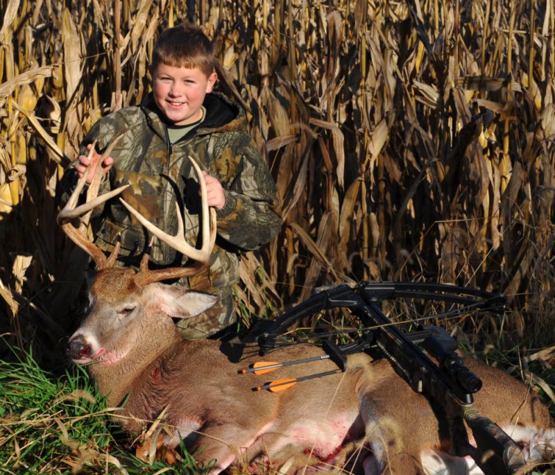 Nolans first deer is a good one!!