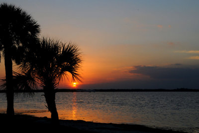 Sunset over Titusville, Florida