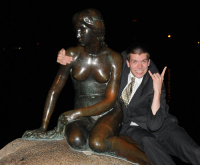 Matt with the Little Mermaid (about 2:15 AM)
