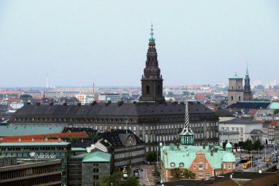 View into downtown Copenhagen