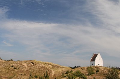 Sand dunes and St. Laurence Church.