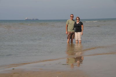 The very Northern tip of Denmark, North Sea to the left, Baltic sea to the right.