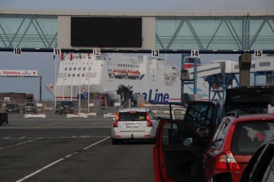 Our Stena Lines ferry arrives