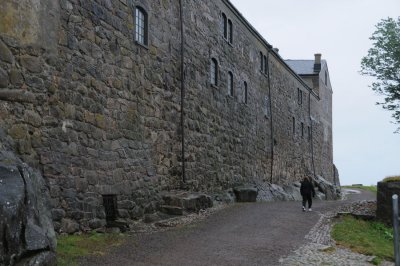 West wall of the Varberg Fortress facing the Baltic Sea
