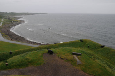 Gun placements overlooking the Baltic