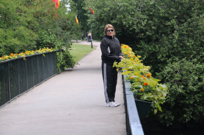 Brenda in a Malmo park