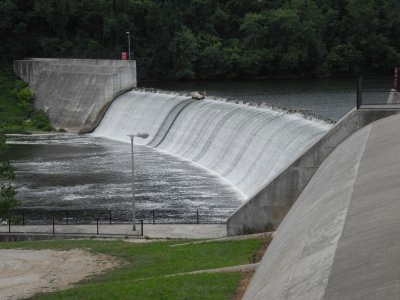 Griggs Reservoir Dam, just after out takeout.