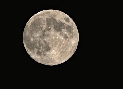 Tycho crater on the full moon