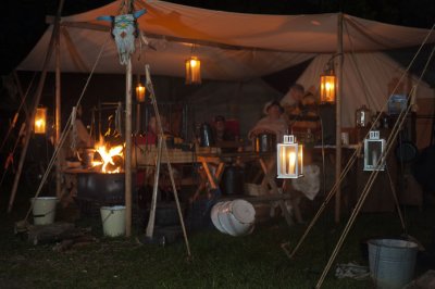 Mountain Man encampment at Lake Loramie Fall Festival