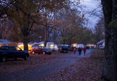 Evening Walk at Hueston Woods Campground