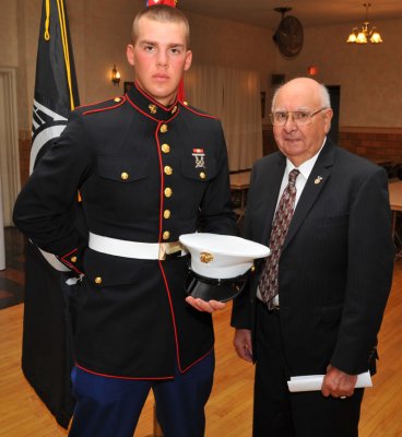 236th Birthday of the United States Marine Corps (Youngest and Oldest Marines in Attendance) 