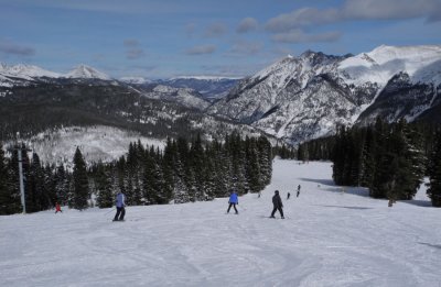 Beautiful day of skiing at Copper Mountain, Colorado