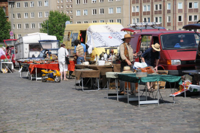 Flea Market along a street