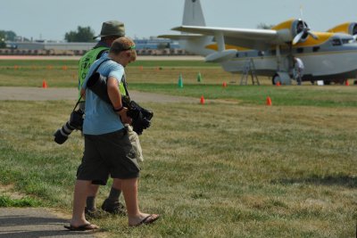 Photographer with his Sherpa