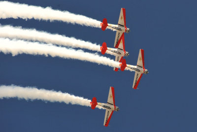 Team Aeroshell in their T-6 Texans