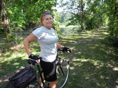 On the Miami Erie Canal trail North of St. Mary's