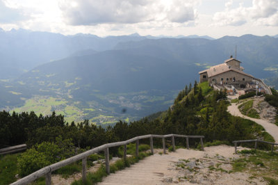 Looking down on the Eagles Nest and Berchtesgaden 